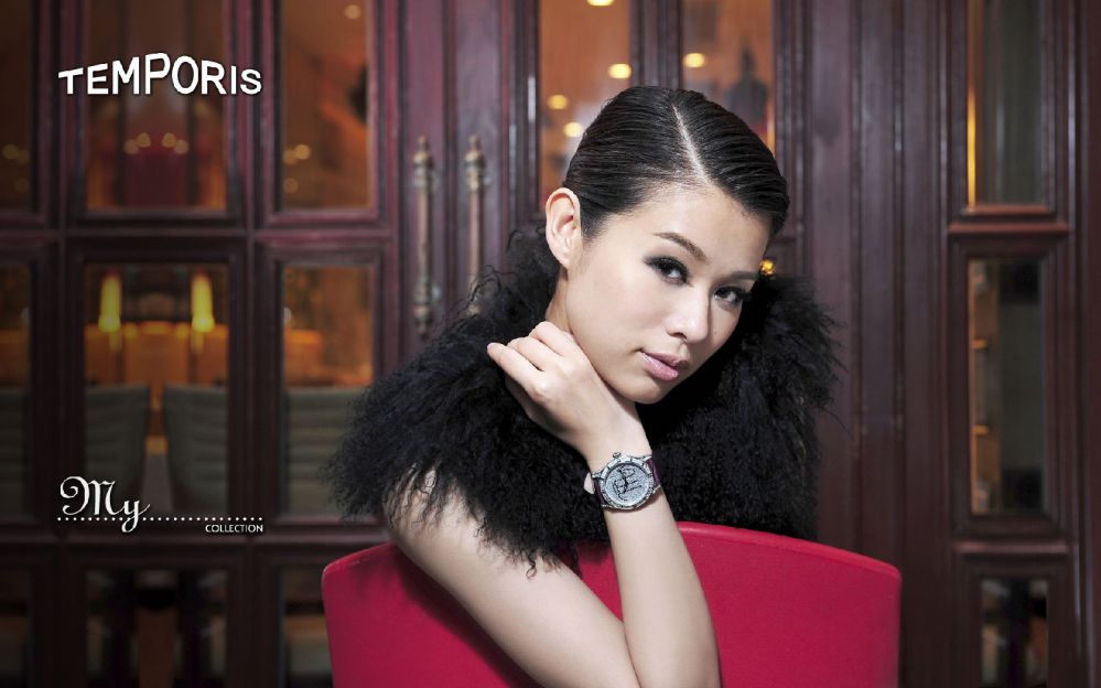 香港女星胡杏儿手表代言拍摄写真