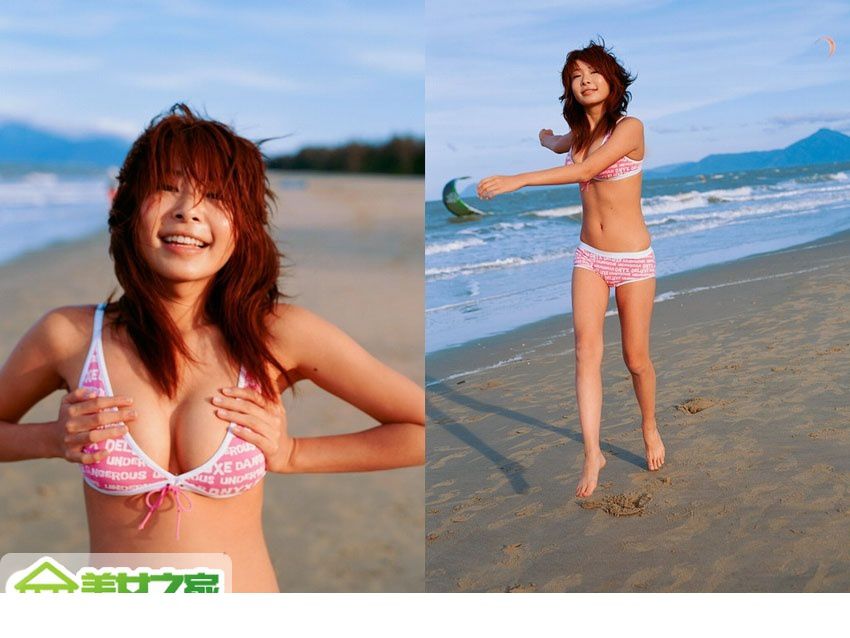 性感美女makiyo沙滩比基尼写真
