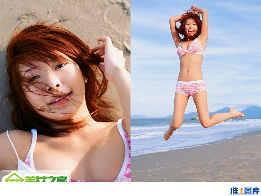 性感美女makiyo沙滩比基尼写真