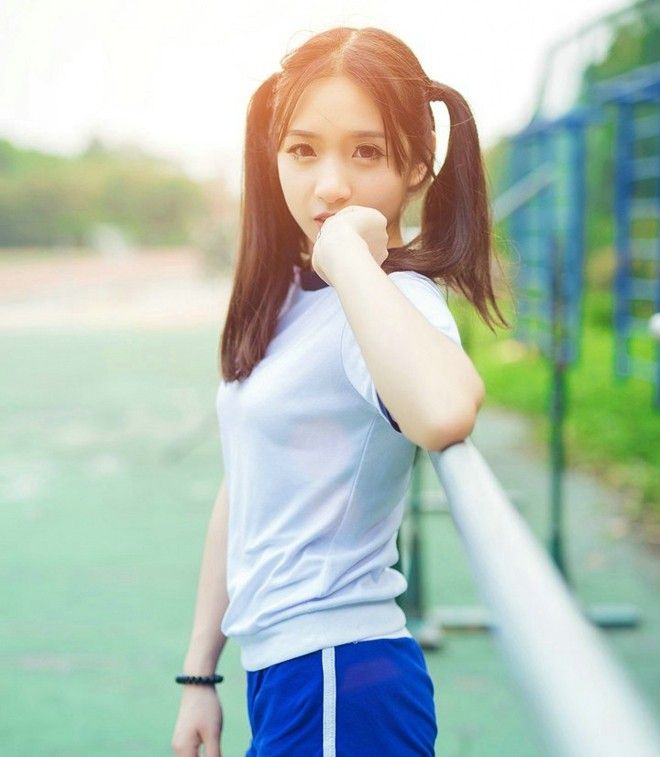 校园足球宝贝清纯靓丽运动装青春活力甜美俏皮写真