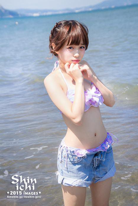 日本美少女手Vせいあ海边比基尼写真