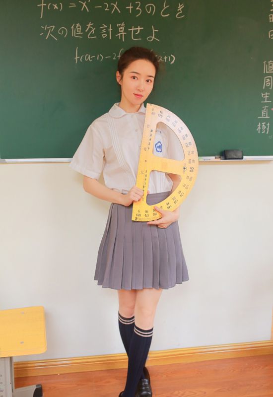 校园文科系萌妹子jk制服短裙清纯写真