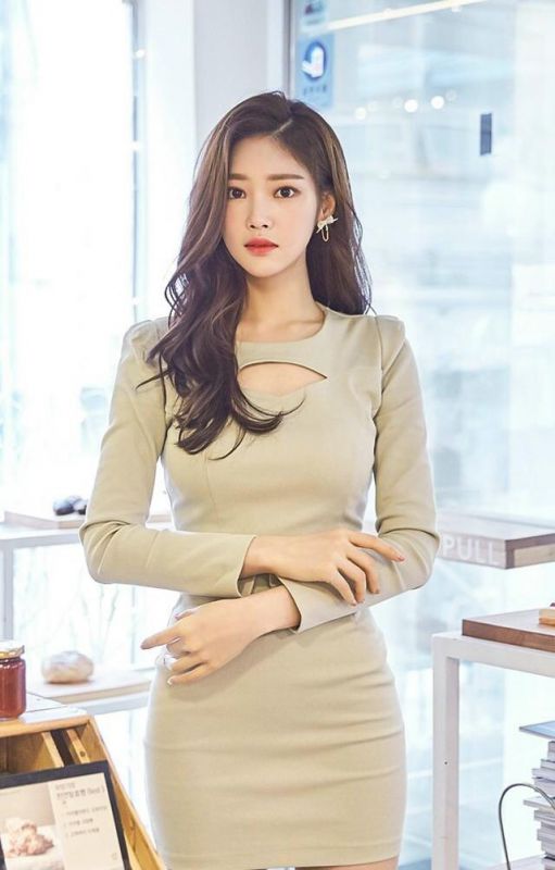 韩国美女模特写真 韩国美女模特职业秘书办公室写真